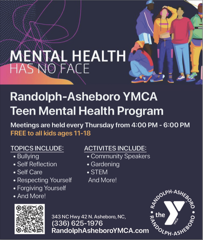 Randolph-Asheboro YMCA Teen Mental Health Program